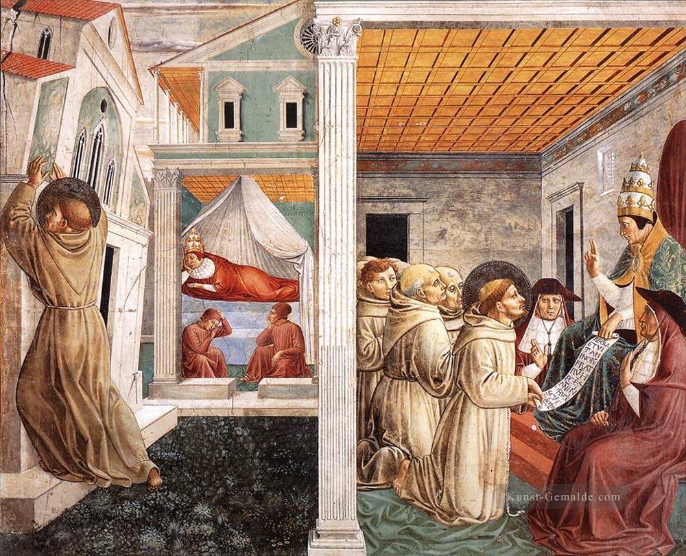 Szenen aus dem Leben von St Francis Szene 5north Wand Benozzo Gozzoli Ölgemälde
